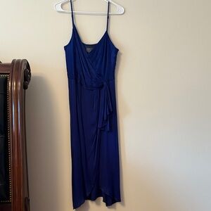Elegant Asymmetrical Blue Dress
